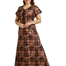 Inner Beats Women Pack Of 2 Multicoloured Cotton Blend Nightdress-picture-33