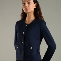 Tommy Hilfiger Navy Slim Fit Blazer image 3
