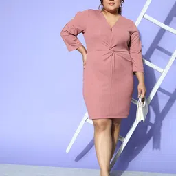 CURVE BY KASSUALLY Plus Size Bodycon Midi Dress-image-44