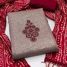 SAINOOR Embroidered Pure Cotton Unstitched Dress Material-picture-29