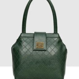 Esbeda Green Textured Medium Handbag-picture-24