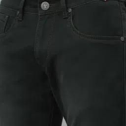 Cantabil Bottle Green Straight Fit Jeans image 5