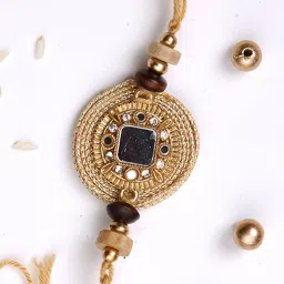 Aapno Rajasthan Thread & Beads Work Single Rakhi image 3