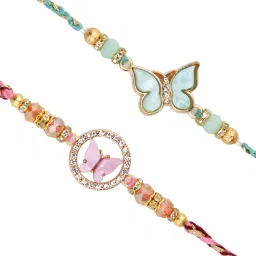 Aapno Rajasthan Set of 2 Butterfly Rakhi image 3