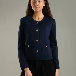 Tommy Hilfiger Navy Slim Fit Blazer-picture-30