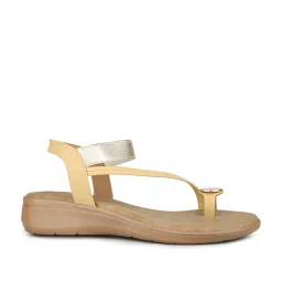 Inc.5 Women's Yellow Toe Ring Wedges image 3
