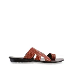 Metro Men's Tan Toe Ring Sandals image 3