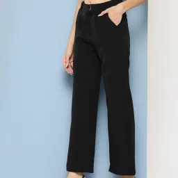 Aarika Black Straight Fit Pants image 3