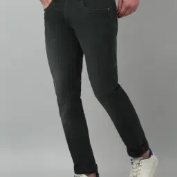 Cantabil Bottle Green Straight Fit Jeans image 3