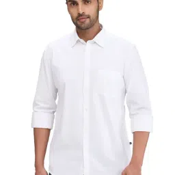 Parx White Slim Fit Shirt-image-92