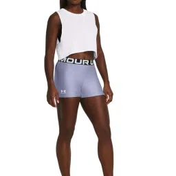 UNDER ARMOUR Purple Printed Sports Shorts image 3