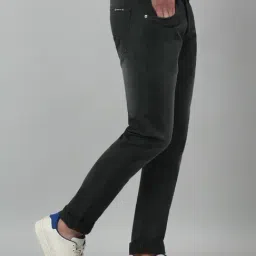 Cantabil Bottle Green Straight Fit Jeans image 4