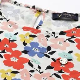 Allen Solly Girls White Frock image 4