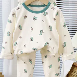 Xsole Kids Printed Round Neck Long Sleeves T-Shirt With Pyjama-picture-28