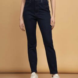 Wrangler Dark Blue High Rise Skinny Fit Jeans-picture-21