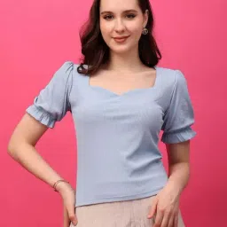Cation Blue Plain Top-picture-10