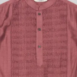 Indus Route by Pantaloons Boys Chinese Red Textured Suit Sets image 4