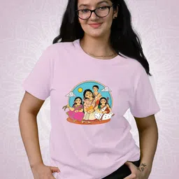 Tedhi Medhi Family Women Graphic Printed Round Neck Cotton T-shirt-picture-29
