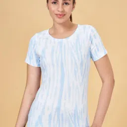 Ajile by Pantaloons White Cotton Tie & Dye Sports T-Shirt-picture-14