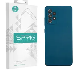 Sprig TPU Matte Back Cover for Samsung Galaxy A52 (Blue)-picture-17