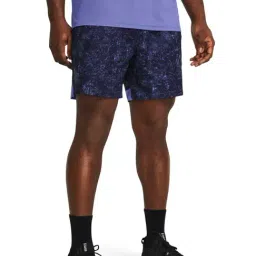 Under Armour Purple Fitted Printed Shorts-picture-10