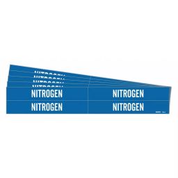BRADY Pipe Marker Nitrogen Blue & White for 3/4 to 2-3/8 inch Outer Diameter Pipe, 781XR8 Pack of 20 Pcs)-picture-26