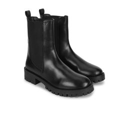 yoho Women Mid Top Platform-Heeled Chelsea Boots With Buckle Detail-picture-26