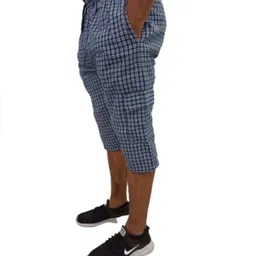 Men's Capri Cotton Chekerd Combo Pack of 3 image 4