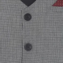 MINI KLUB Sleeveless Self Designed Waistcoat - Grey image 4