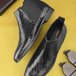 Killer Men Textured Casual Chelsea Boots-image-48