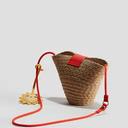 H&M Straw Crossbody Bag image 2