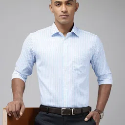 Park Avenue Slim Fit Opaque Checked Formal Shirt-picture-29