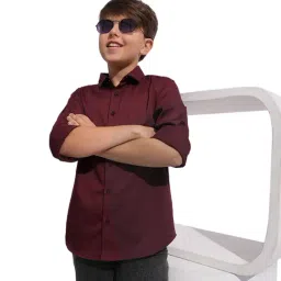 Jack & Jones Junior Kids Maroon Shirt-picture-22