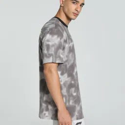 Puma Black Cotton Relaxed Fit Printed T-Shirt image 3