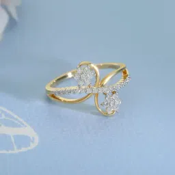 Malabar Gold and Diamonds 18k Rose Diamond Ring for Women-picture-28
