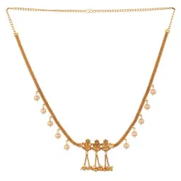 Saraf Rs Jewellery Gold Plated Kemp Stone Studded Pearl Beaded Kamarbandh-picture-34