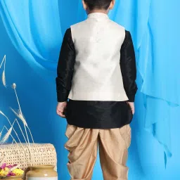 VASTRAMAY Boys Multicolor Embroidery Full Sleeves Kurta Sets image 3