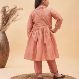 VASTRAMAY Girls Pink Printed Clothing Sets image 3