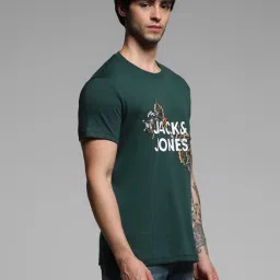 Jack & Jones Ponderosa Pine Cotton Regular Graphic T-Shirt image 3