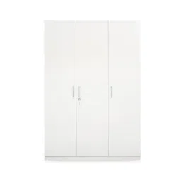Nilkamal Max Frosty White Engineered Wood 3 Door Wardrobe image 3