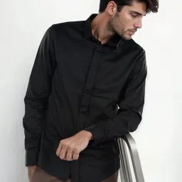 celio Celio* Black Regular Fit Shirt image 3