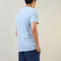 SleepZ by Raymond Blue Cotton Regular Fit Lounge T-Shirt image 2