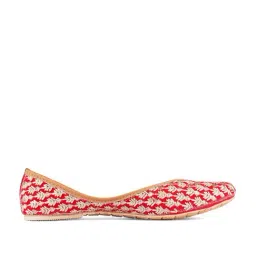 Desi Colour Women's Red Ethnic Juttis-picture-11