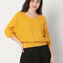 Vero Moda Yellow Striped Pullover-picture-38