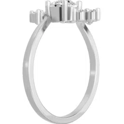 Sparkles 14k (585) White Gold Bezel Solitaire Lab Grown Diamond for Women image 3