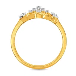 Kisna Diamond & Gold Jewellery Jasmine 18k (750) Diamond & Gold Ring For Women image 3