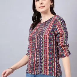 Style Quotient Multicolor Printed Top image 3