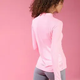 Campus Sutra Pink Regular Fit T Shirt image 2