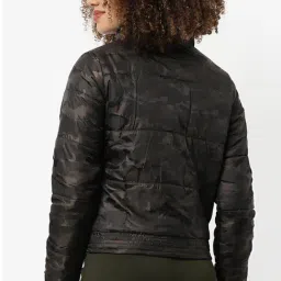 Campus Sutra Brown Camouflage Padded Jacket image 2