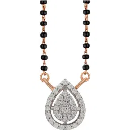 malabar gold and diamonds Malabar Gold & Diamonds 18k IGI Certified Diamond & Rose Gold Pendant for Women-picture-26